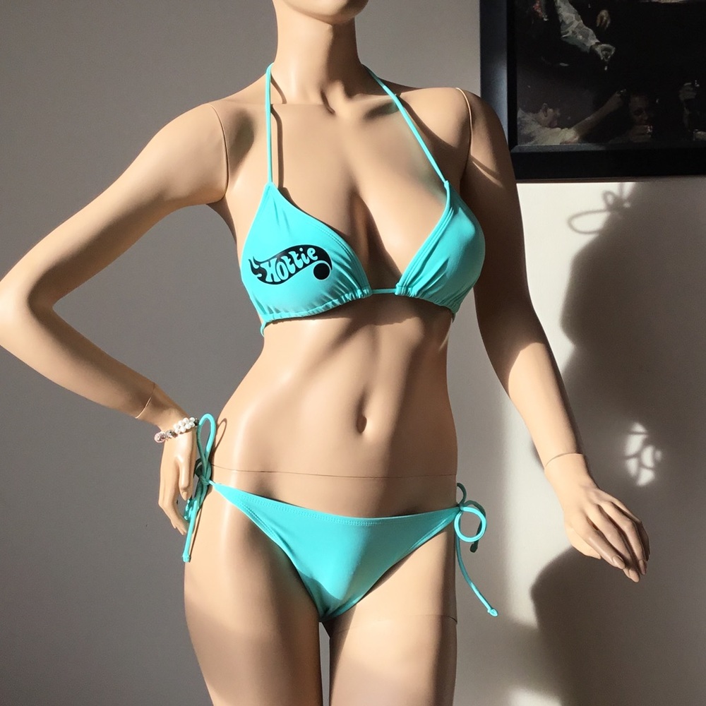 SOLD one my etsy Turquoise 2 piece bikini set